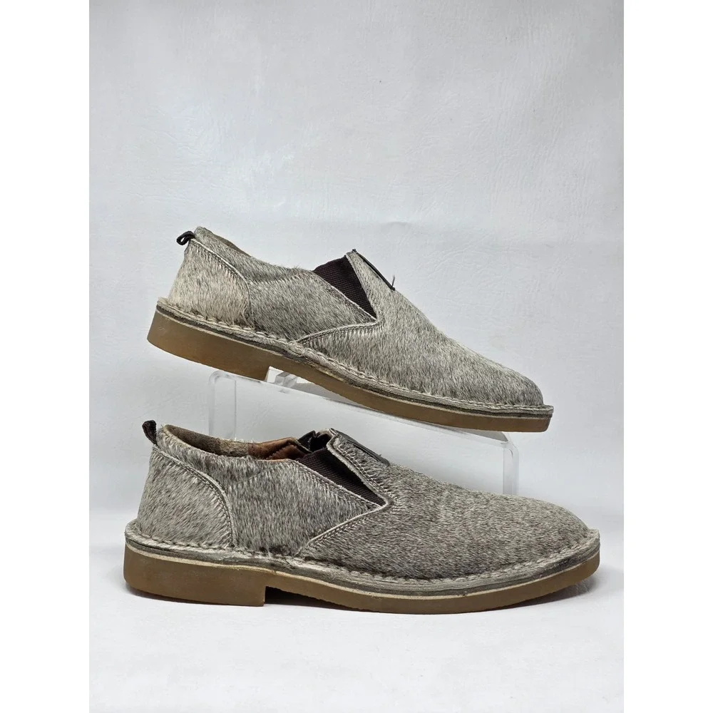 Uwezo Slip On Casual Brown Shoes Mens Size 9.5 Model 5132 Pre-owned